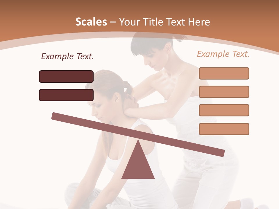 Two Women Sitting On A Bed With A White Background PowerPoint Template