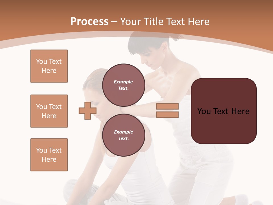 Two Women Sitting On A Bed With A White Background PowerPoint Template