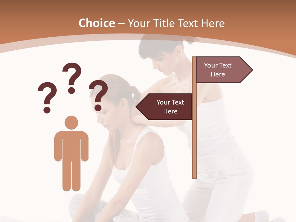 Two Women Sitting On A Bed With A White Background PowerPoint Template