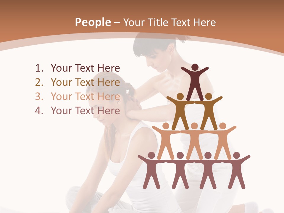 Two Women Sitting On A Bed With A White Background PowerPoint Template