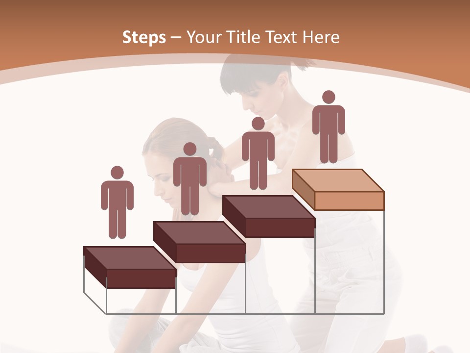 Two Women Sitting On A Bed With A White Background PowerPoint Template