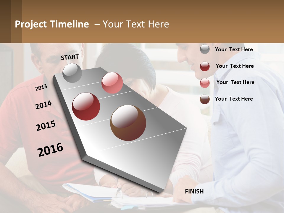 A Man And A Woman Looking At A Piece Of Paper PowerPoint Template