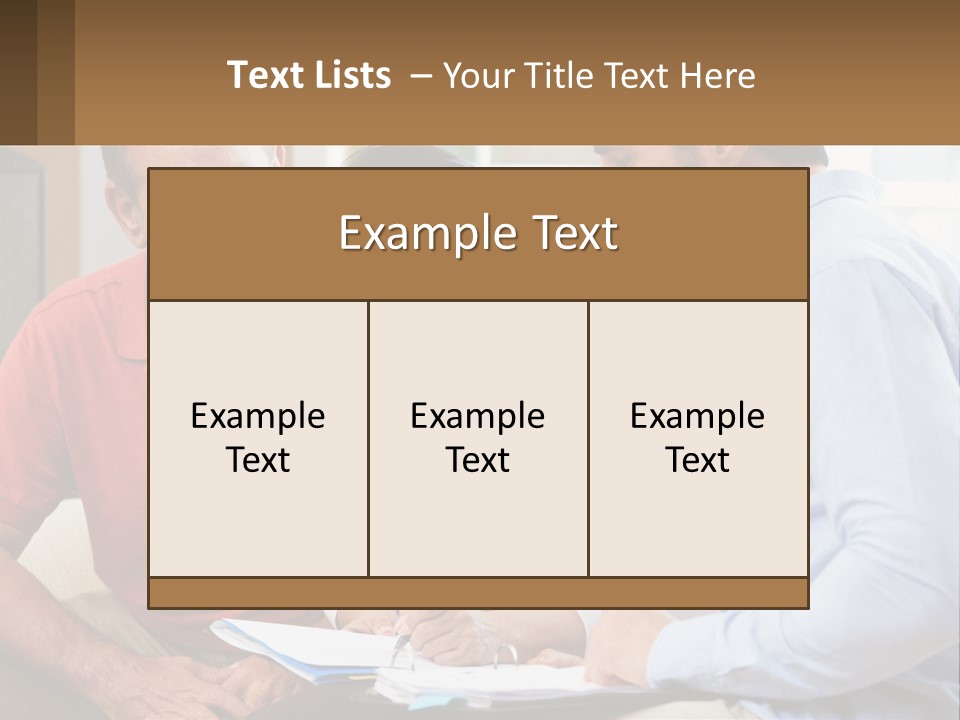 A Man And A Woman Looking At A Piece Of Paper PowerPoint Template