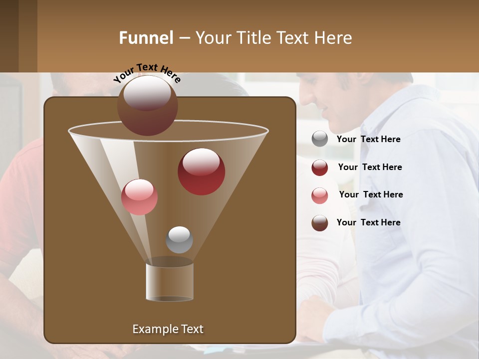 A Man And A Woman Looking At A Piece Of Paper PowerPoint Template