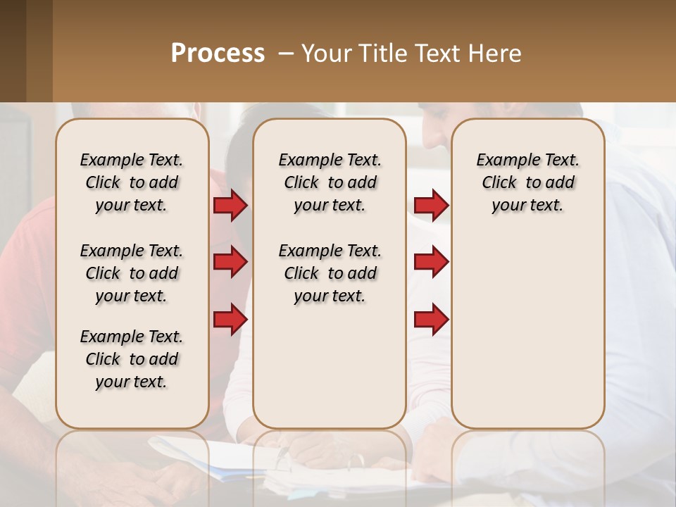 A Man And A Woman Looking At A Piece Of Paper PowerPoint Template