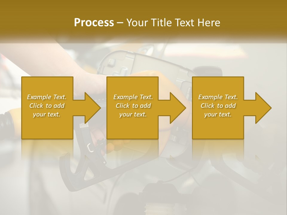 A Person Pumping Gas Into A Car At A Gas Station PowerPoint Template