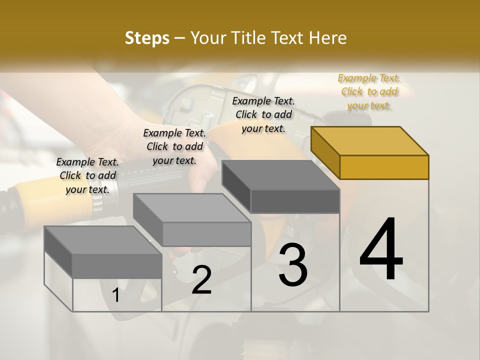 A Person Pumping Gas Into A Car At A Gas Station PowerPoint Template