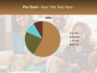 A Family Sitting On A Couch In A Living Room PowerPoint Template
