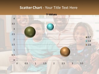 A Family Sitting On A Couch In A Living Room PowerPoint Template