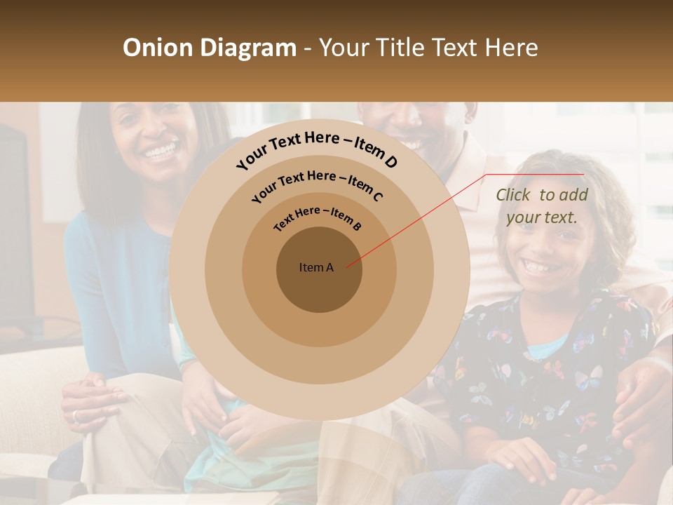 A Family Sitting On A Couch In A Living Room PowerPoint Template