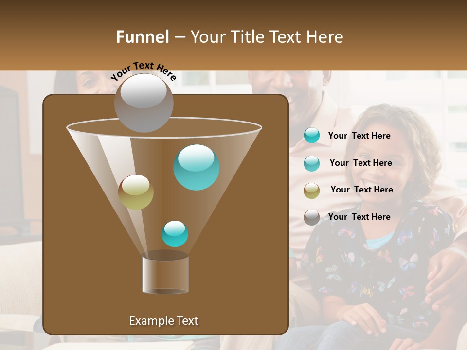 A Family Sitting On A Couch In A Living Room PowerPoint Template