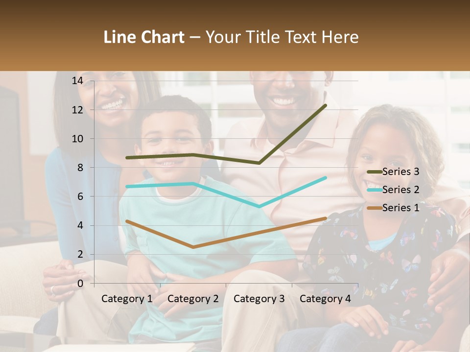 A Family Sitting On A Couch In A Living Room PowerPoint Template