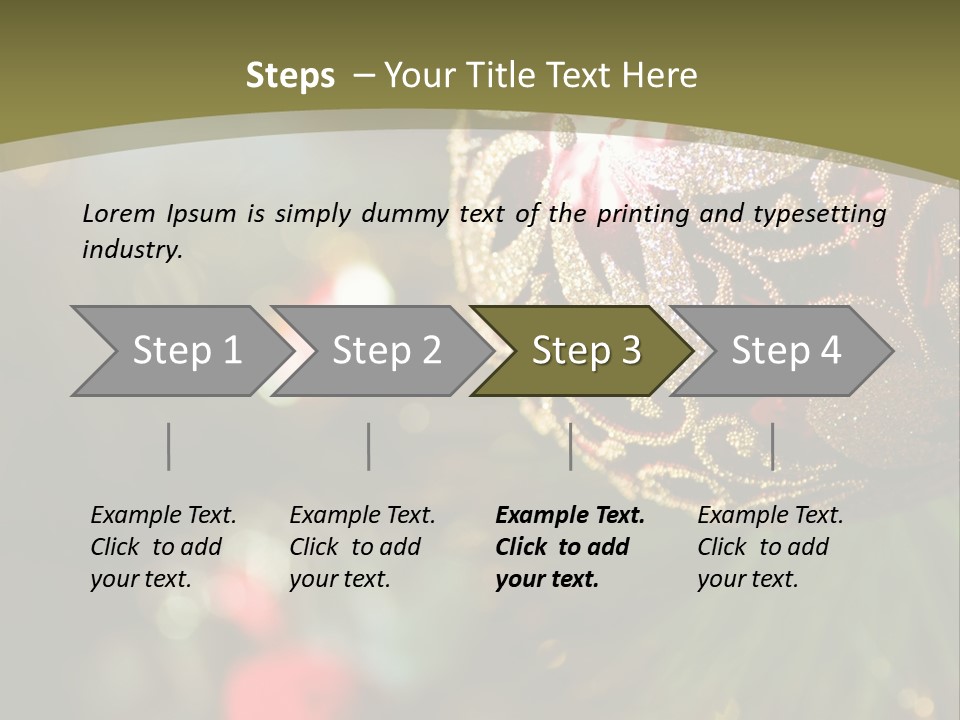 A Christmas Ornament Hanging From A Tree PowerPoint Template