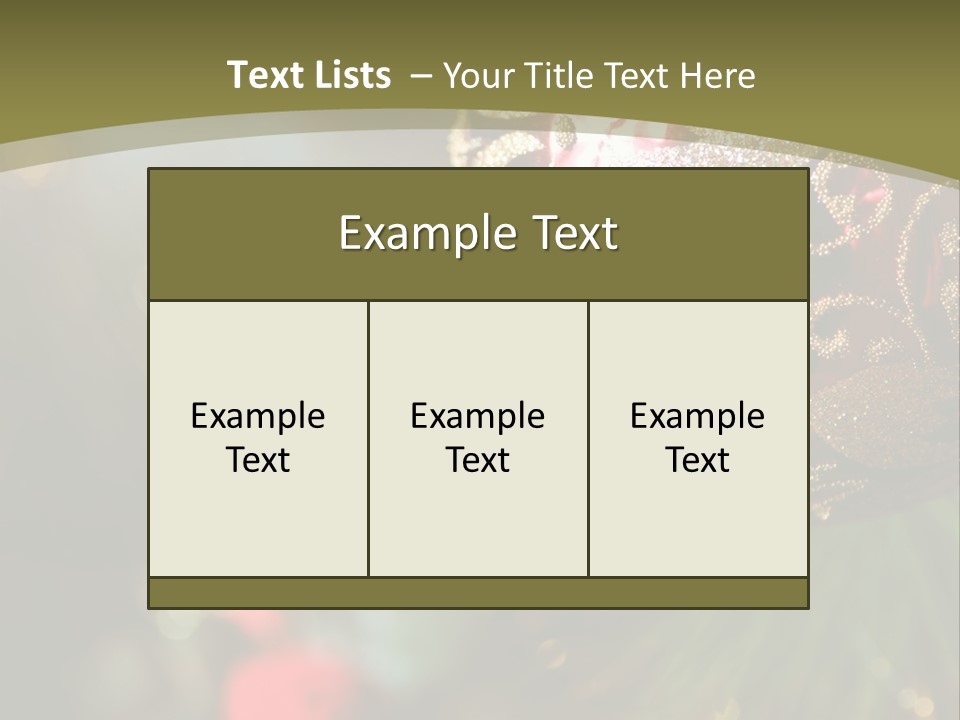 A Christmas Ornament Hanging From A Tree PowerPoint Template