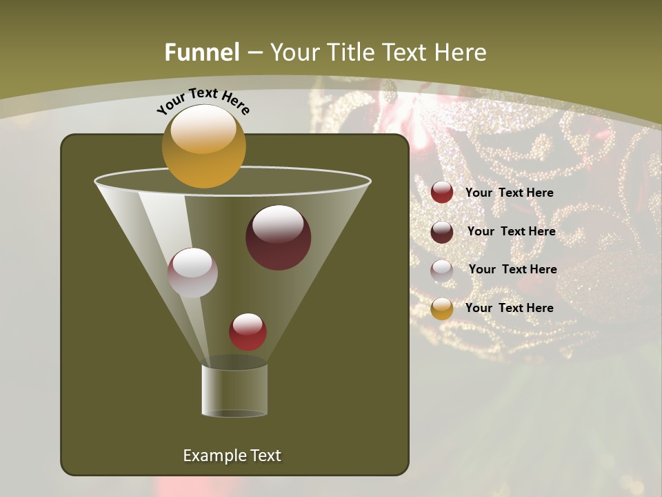 A Christmas Ornament Hanging From A Tree PowerPoint Template