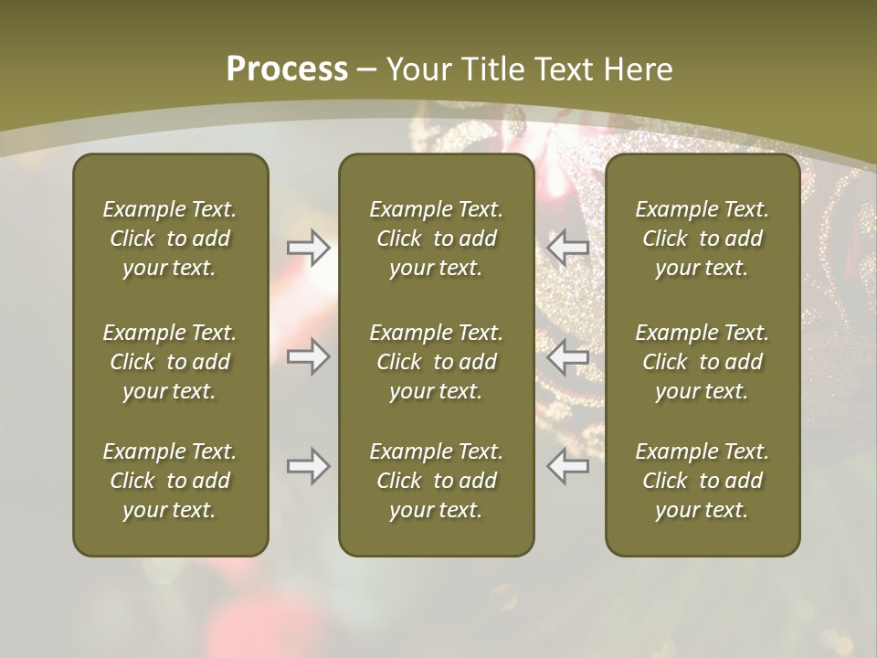 A Christmas Ornament Hanging From A Tree PowerPoint Template