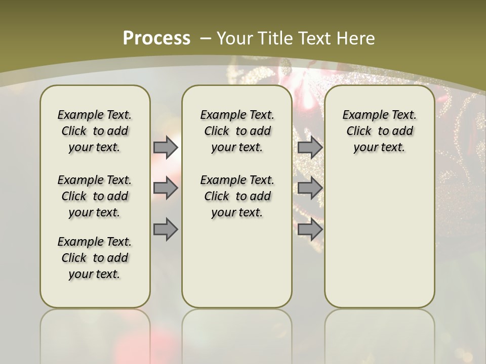 A Christmas Ornament Hanging From A Tree PowerPoint Template
