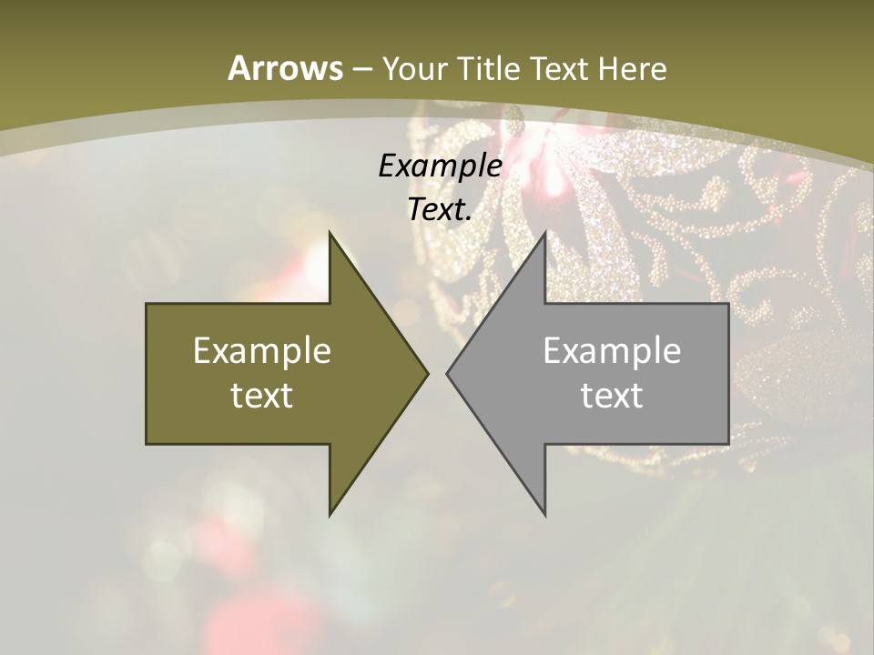 A Christmas Ornament Hanging From A Tree PowerPoint Template