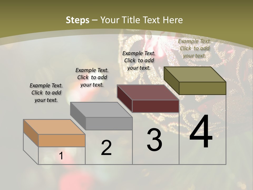 A Christmas Ornament Hanging From A Tree PowerPoint Template