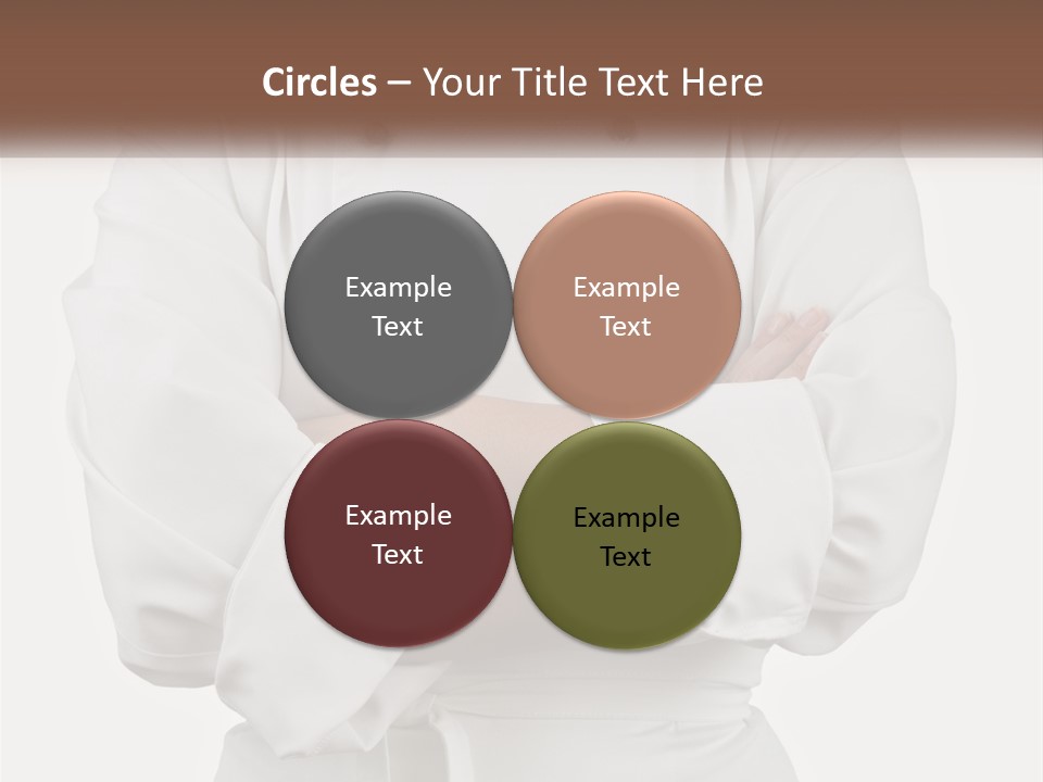 A Chef Is Standing With His Arms Crossed PowerPoint Template