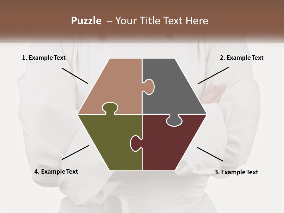 A Chef Is Standing With His Arms Crossed PowerPoint Template