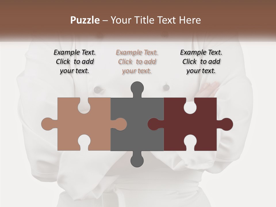 A Chef Is Standing With His Arms Crossed PowerPoint Template