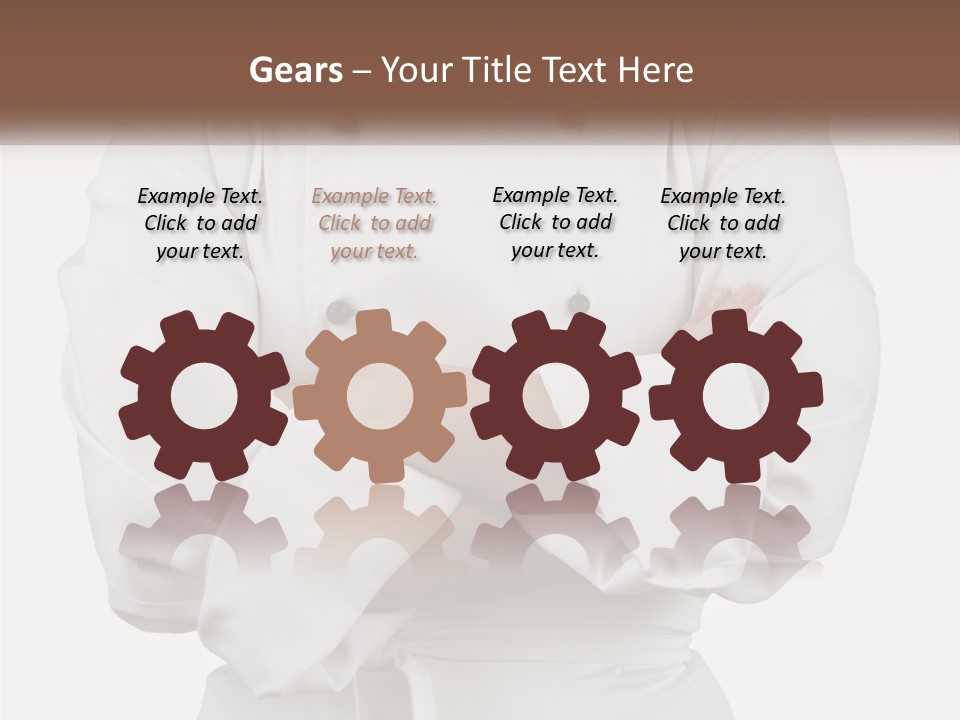 A Chef Is Standing With His Arms Crossed PowerPoint Template