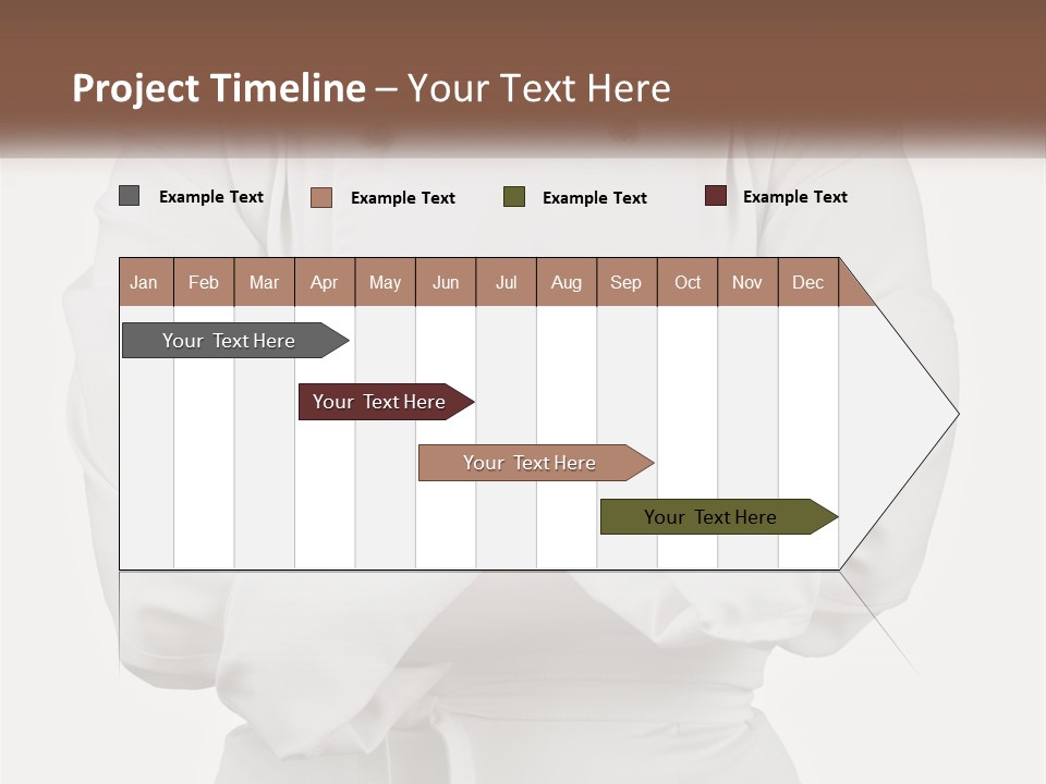 A Chef Is Standing With His Arms Crossed PowerPoint Template