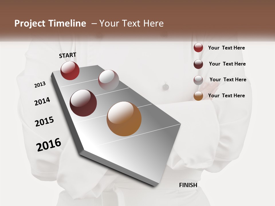 A Chef Is Standing With His Arms Crossed PowerPoint Template