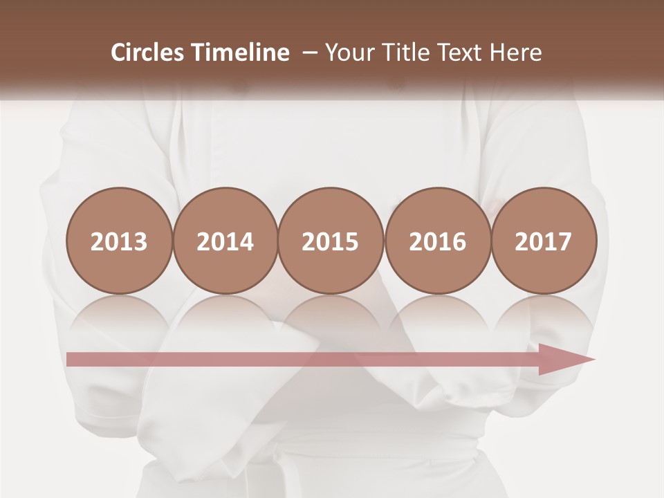 A Chef Is Standing With His Arms Crossed PowerPoint Template