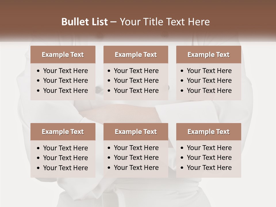 A Chef Is Standing With His Arms Crossed PowerPoint Template