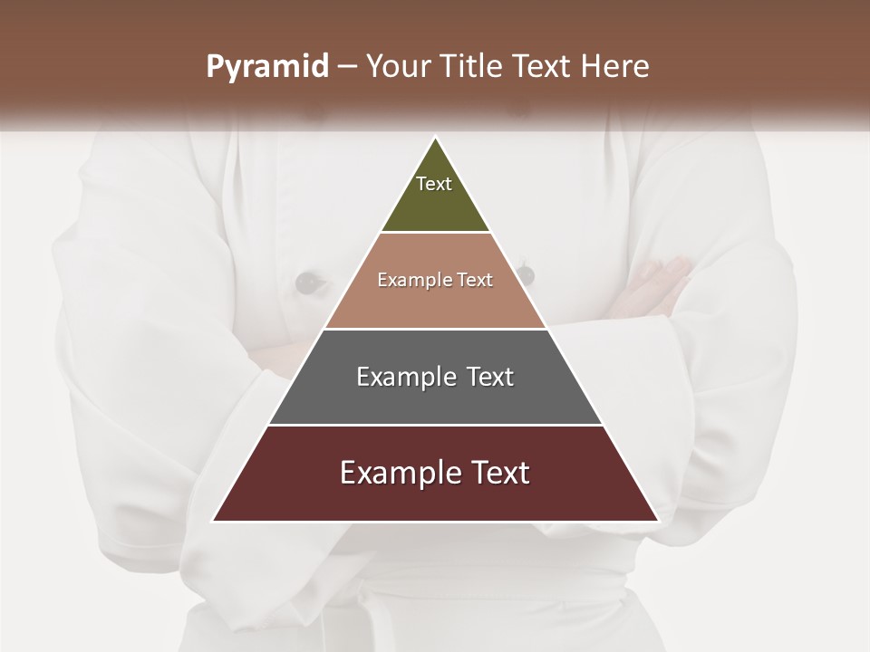 A Chef Is Standing With His Arms Crossed PowerPoint Template
