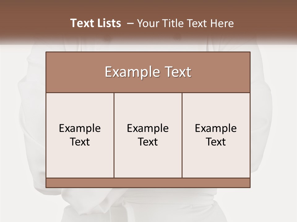 A Chef Is Standing With His Arms Crossed PowerPoint Template