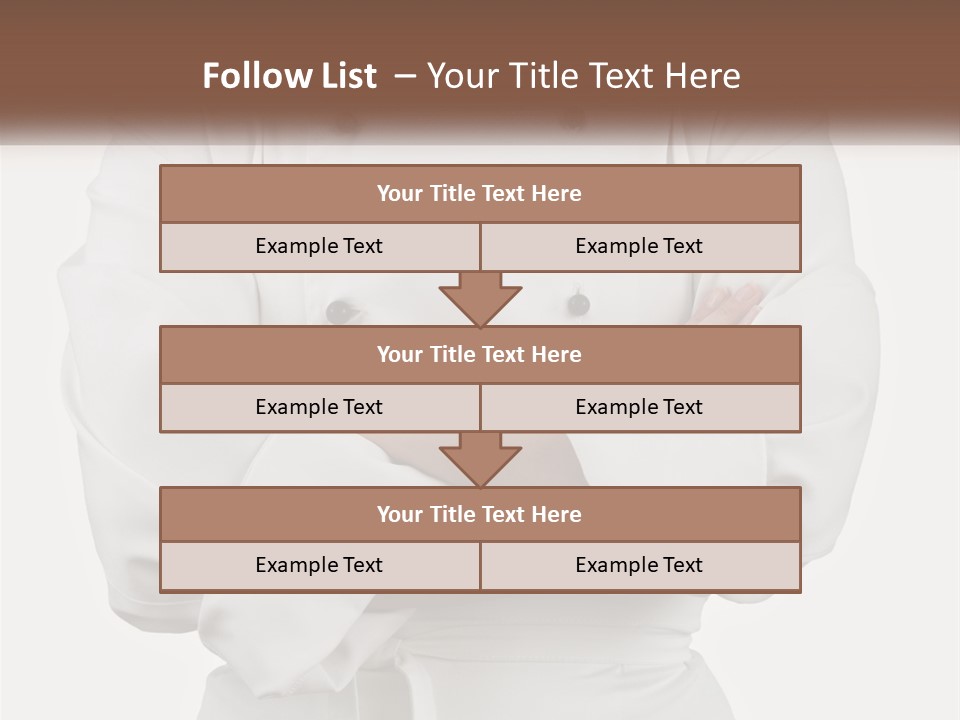 A Chef Is Standing With His Arms Crossed PowerPoint Template