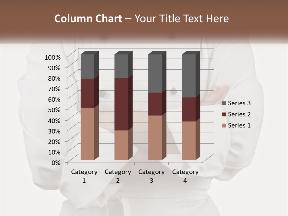 A Chef Is Standing With His Arms Crossed PowerPoint Template