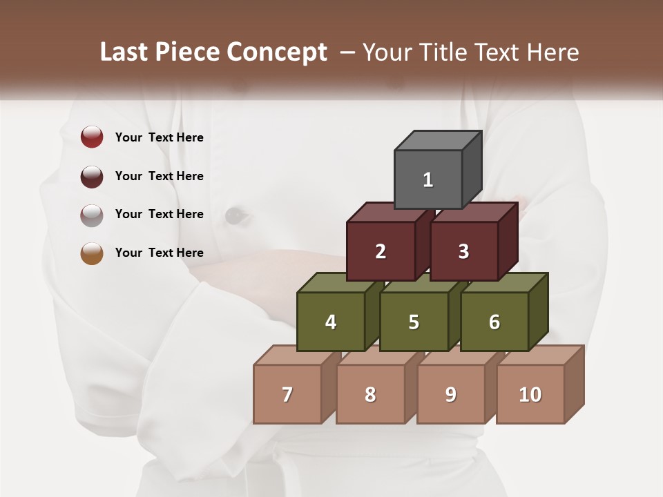 A Chef Is Standing With His Arms Crossed PowerPoint Template