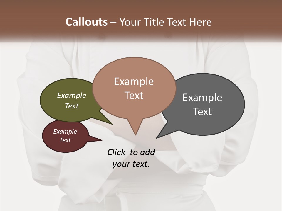 A Chef Is Standing With His Arms Crossed PowerPoint Template