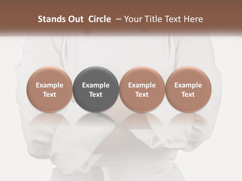 A Chef Is Standing With His Arms Crossed PowerPoint Template