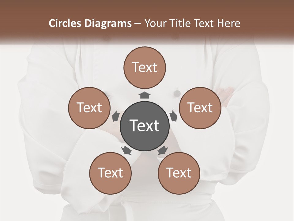 A Chef Is Standing With His Arms Crossed PowerPoint Template