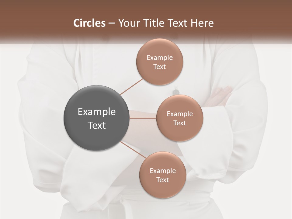 A Chef Is Standing With His Arms Crossed PowerPoint Template