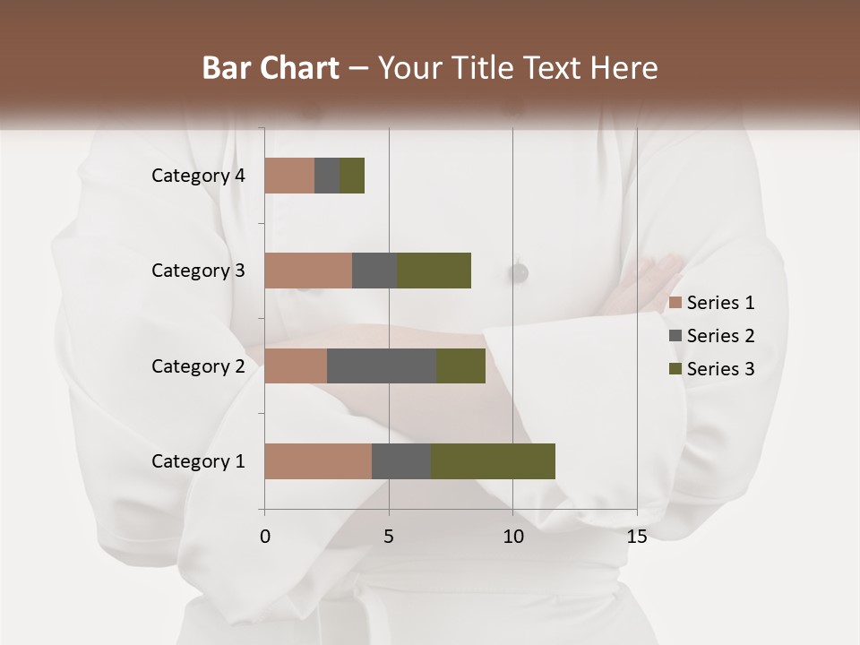 A Chef Is Standing With His Arms Crossed PowerPoint Template