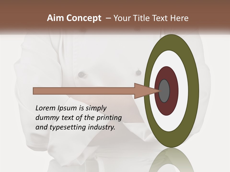 A Chef Is Standing With His Arms Crossed PowerPoint Template