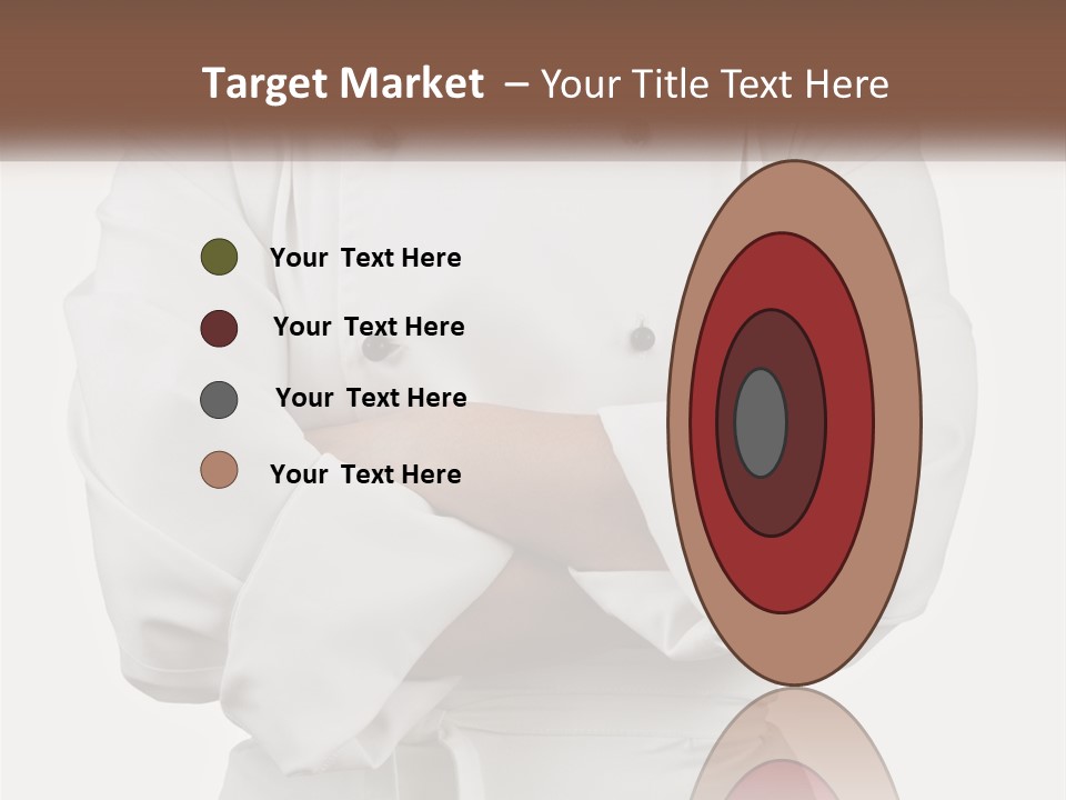 A Chef Is Standing With His Arms Crossed PowerPoint Template
