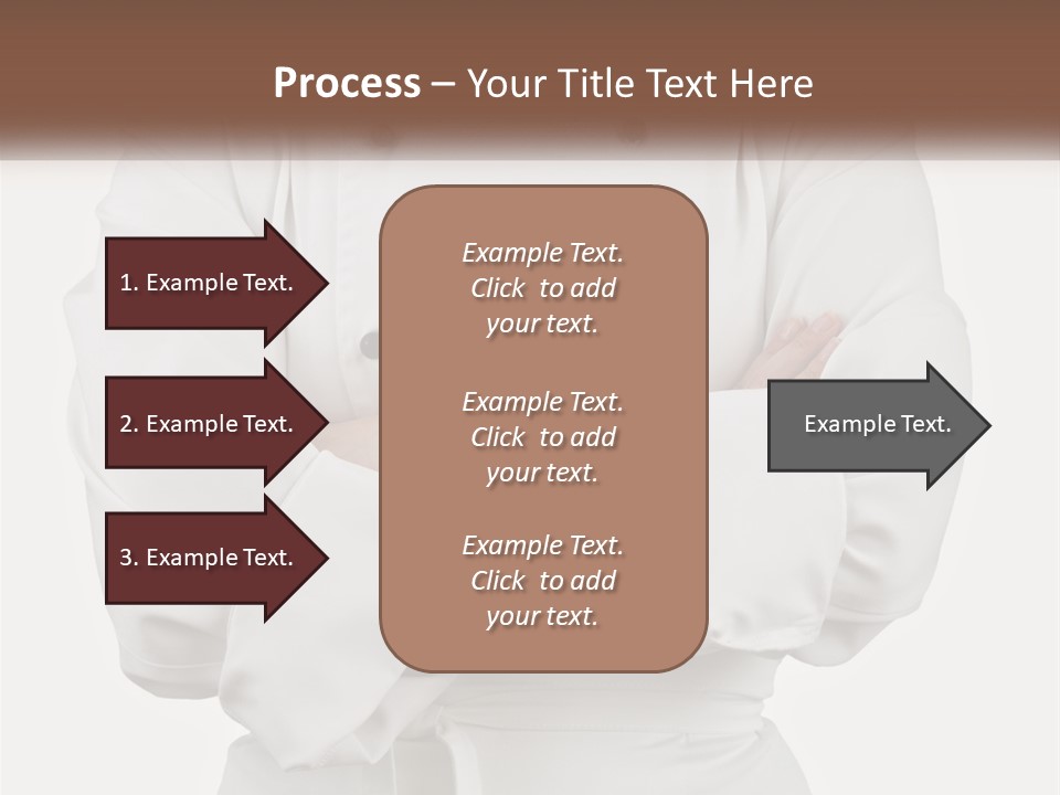 A Chef Is Standing With His Arms Crossed PowerPoint Template