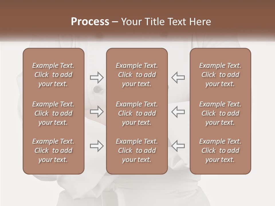 A Chef Is Standing With His Arms Crossed PowerPoint Template
