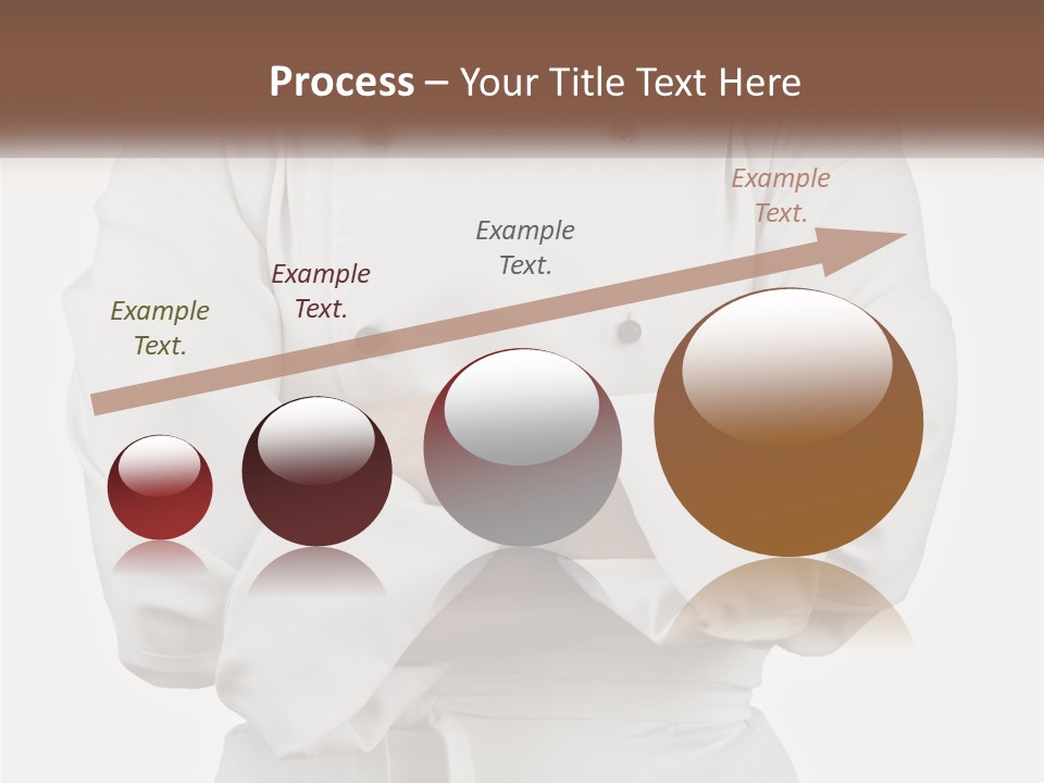 A Chef Is Standing With His Arms Crossed PowerPoint Template
