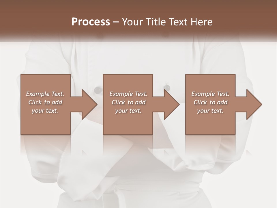 A Chef Is Standing With His Arms Crossed PowerPoint Template