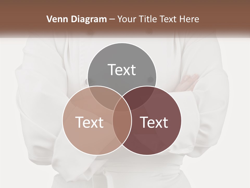 A Chef Is Standing With His Arms Crossed PowerPoint Template