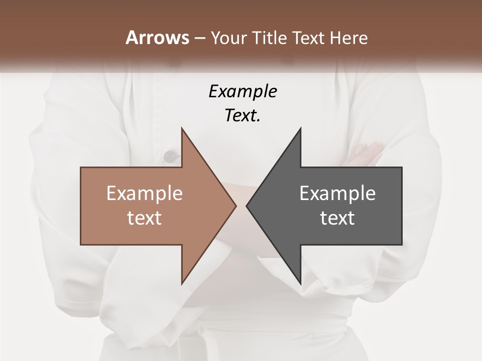 A Chef Is Standing With His Arms Crossed PowerPoint Template