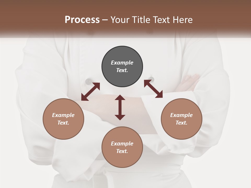 A Chef Is Standing With His Arms Crossed PowerPoint Template